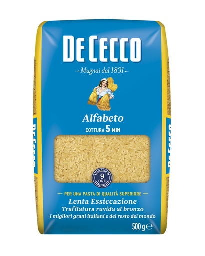 [DECPAS0173-B] De Cecco ALFABETO 24 x 500g (QSX0173)