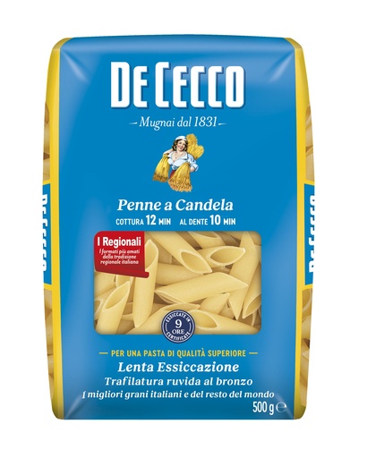 [DECPAS0340-B] De Cecco PENNE A CANDELA 24 x 500g (QSX0340)