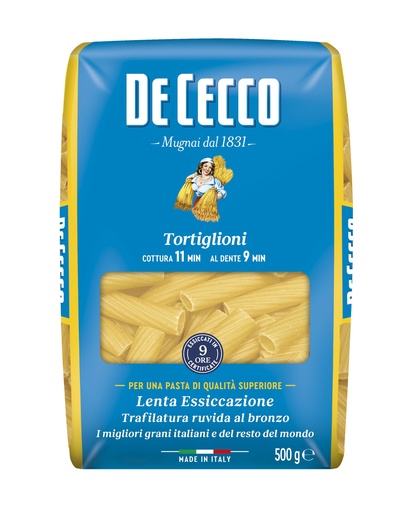 [DECPAS023-B] De Cecco TORTIGLIONI 24 x 500g (QSXE023)