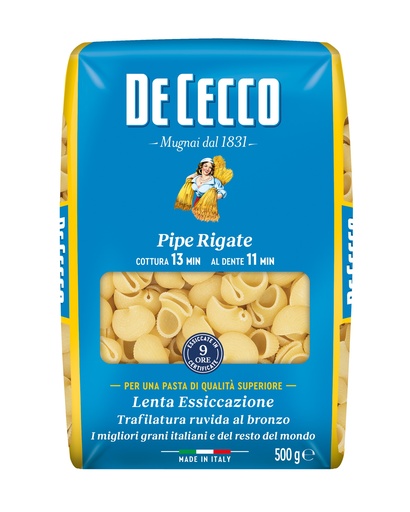 [DECPAS049-B] De Cecco PIPE RIGATE 24 x 500g (QSXE049)