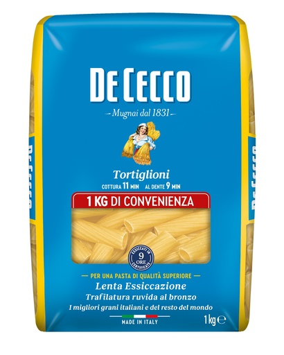 [DECPASF023-B] De Cecco TORTIGLIONI 12 x 1Kg (QSXF023)