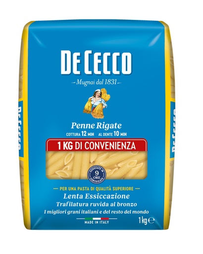 [DECPASF041-B] De Cecco PENNE RIGATE 12 x 1Kg (QSXF041)