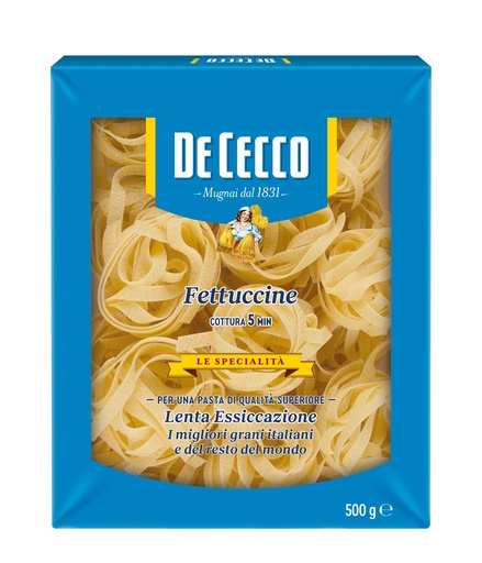 [DECPAS4233-B] De Cecco FETTUCCINE  NIDI SEMOLA 8 x 500g (0SW4233)