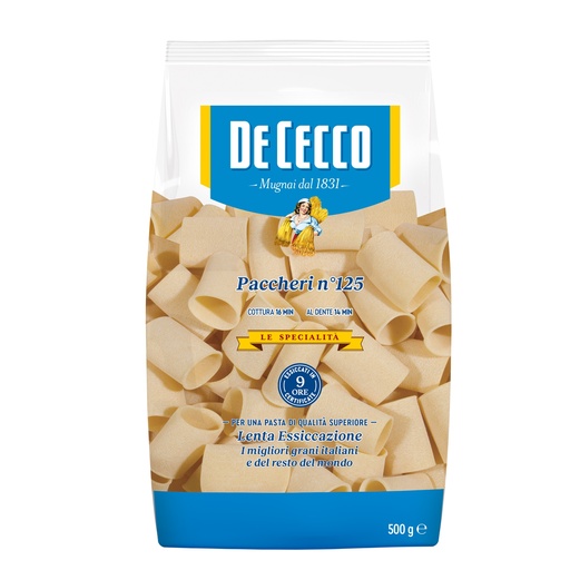 [DECPAS3125-B] De Cecco PACCHERI 12 x 500g (0SX3125)
