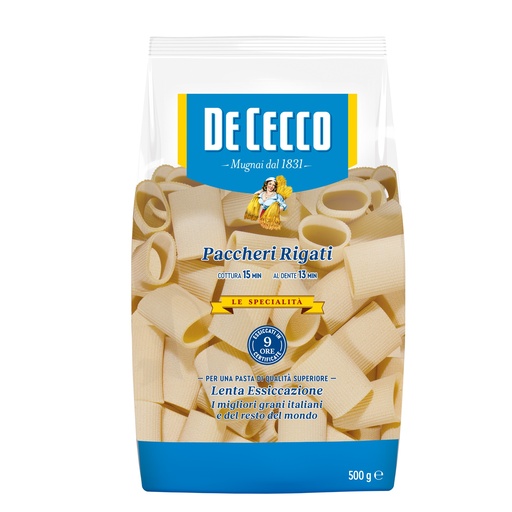 [DECPAS3130-B] De Cecco PACCHERI RIGATI 12 x 500g (0SX3130)