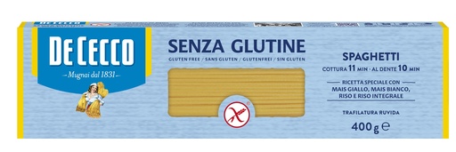 [DECPASGF0012-B] De Cecco SPAGHETTI SENZA GLUTINE 12 x 400g (0GF0012)