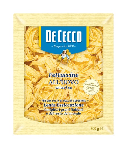 [DECPAS4303-B] De Cecco FETTUCCINE UOVO  8 x 500g (0UW4303)