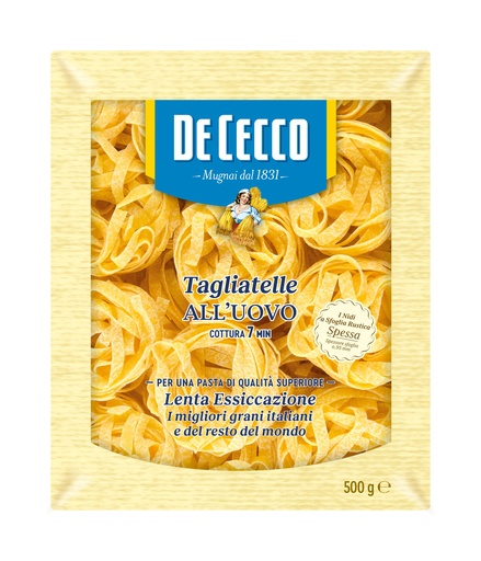 [DECPAS4304-B] De Cecco TAGLIATELLE UOVO  8 x 500g (0UW4304)