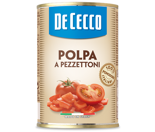 [DECTOM12973] DE CECCO POLPA A PEZZETTONI 400G x 12 (PP12973)