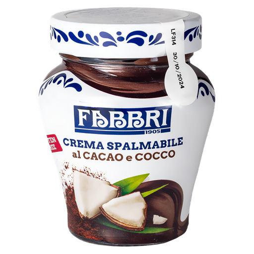 [FABCCS200-B] Fabbri - Cocoa & Coconut Spread 200Gr X 6-(9226782-27E)