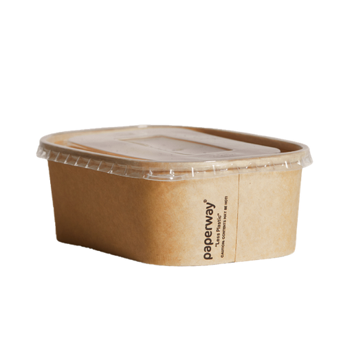 [LIDPPPWR-B] Clear Lid PP To Suit Paperway Rectangular Container (300)