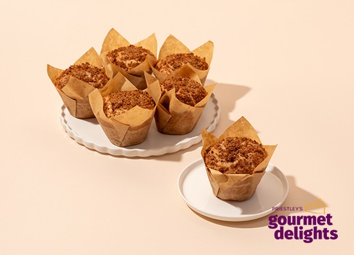 [PRICINDOUMUF1609-UC4] Priestleys- Cinnamon Doughnut Muffin (GF & Vegan) x 6