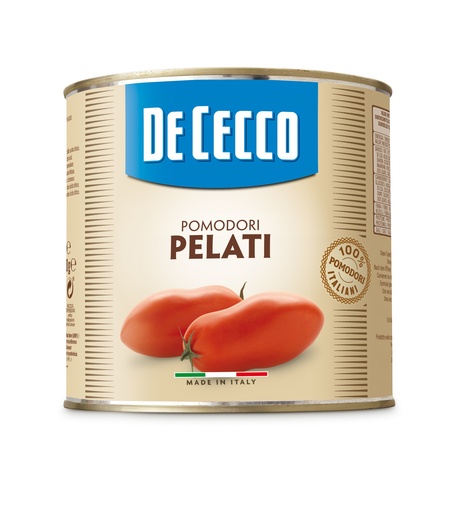 [DECTOMPEE-B] De Cecco Peeled Tomatoes 2.5kg x 6 (PPE4976)