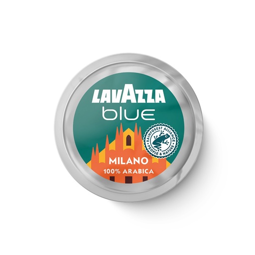 [LVZPDMIL-B] Lavazza- Box 100 Blue Pods Capsules Coffee Milano Espresso