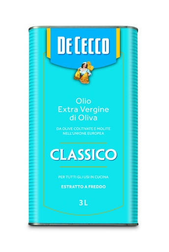 [DECOIL3004-UC4] De Cecco- Extra Virgin Olive Oil Classico 3LT TIN (COL3004)