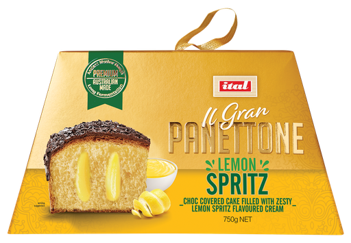 [ITAPANLIMSPR-B] Ital- Panettone Creme Gold w Limone Spritz (gift box)750g x6* (SI-GPANSP) 