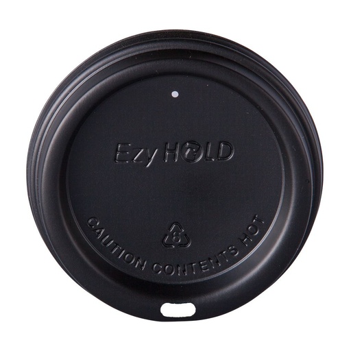 [LVZLID12OZB] 12oz Dome Lid (90mm) - Black x 1000