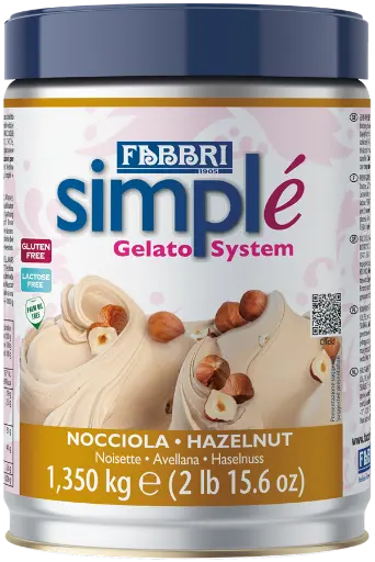 [FABWY2-UC8] Fabbri Gelato SIMPLE Hazelnut Tin 1.35kg (9225101-WY2)