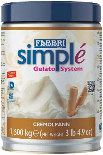 [FAB62G-UC8] Fabbri Gelato SIMPLE Cremolpann Tin 1.5kg (9225088-62G)
