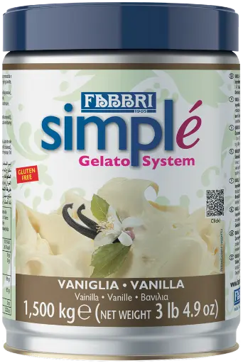 [FAB27C-UC8] Fabbri Gelato SIMPLE DELI PASTE VANILLA SUPER Tin 1.5kg
