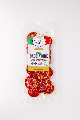 [BARRETPORNF100-B] Barbaro Retail Pork Salami Sliced NITRATE-FREE 12 x 100g  