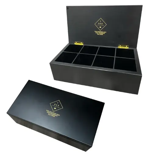 [TBAR13695-U] T BAR- 8 Compartment Tea Bags Storage Box