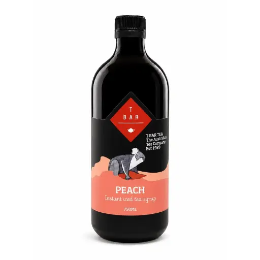 [TBAR300038-UC6] T BAR- Instant Ice Tea Peach Syrup 750ml