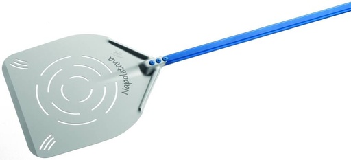 [GI-AN-32RF-U] Aluminium Perforated Napoletana Pizza Peel 33x33cm