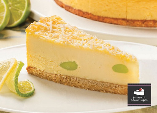 [PRIESTLEYS805-UC2] Baked Lemon Lime Cheesecake 16 Cut