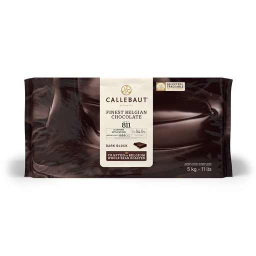[CALLEBAUT/SWEET-UC5] Callebaut-Bitter Sweet Dark Chocolate 54.5% Block 5kg