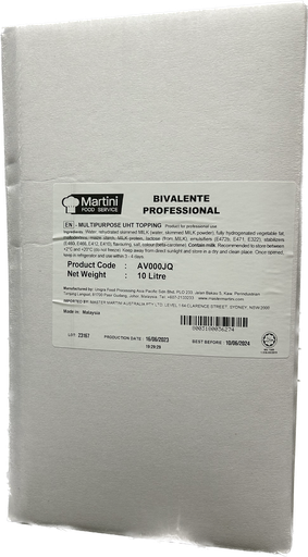 [MMCOOCRE10-B] Bivalente- Uht Cooking & Whipping Cream 10 Litre Bib