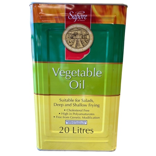 [SAPVEGOIL20-U] Sapore- Blended Vegetable Oil 20Lt (With Bung)