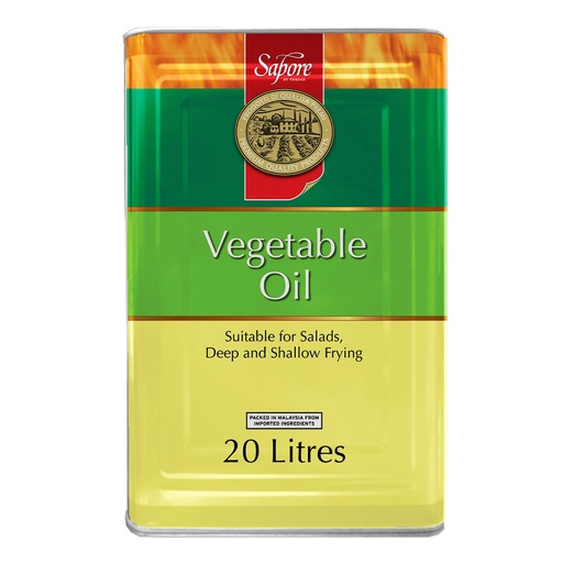 [SAPVEGOIL20-U] Sapore- Blended Vegetable Oil 20Lt (With Bung)