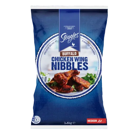 [STEG56500-UC4] Steggles Buffalo Wing Nibbles 1.5kg