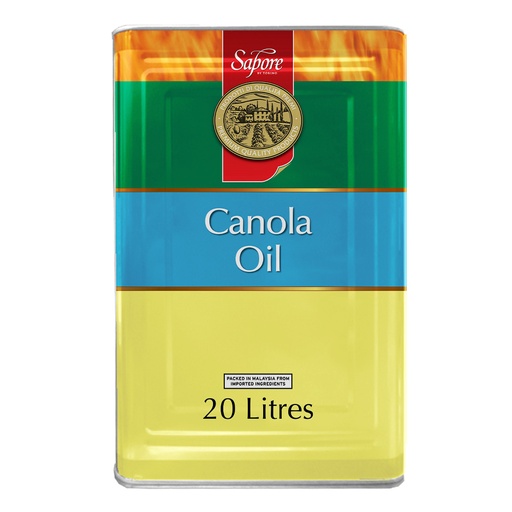 [SAPCANOIL20-U] Sapore- Canola Oil 20Lt (With Bung)
