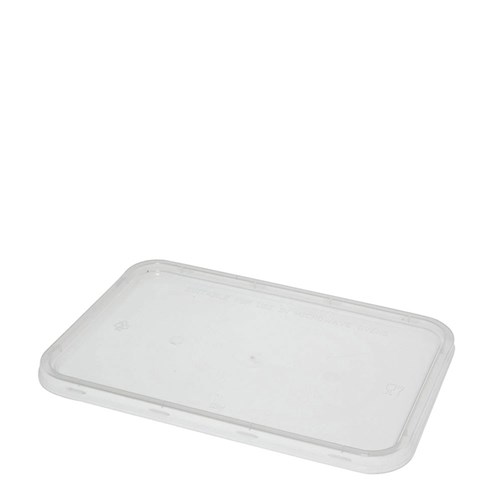 [CMLIDS-UC10] Capri Plastic Rectangular Container Lids x 50