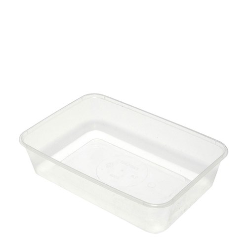 [CM650-UC10] Capri Plastic Rectangular Containers 650ml x50