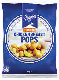 [STEG54293-UC6] Steggles Chicken Breast Pops 1kg