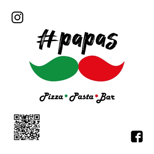 [XXPB_#PAPAS09-U] #Papas Pizza Box 9" x 50