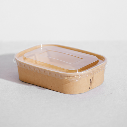[PAPERREC/CLID-B] Clear Lids To Suit Paper Rect Containers x300