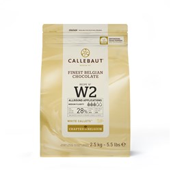 [CHOCALWHT-UC8] Callebaut- White Chocolate 28% Buttons 2.5kg