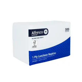 [1PLYWHITE-B] 1 Ply White Lunch Napkins x 3000