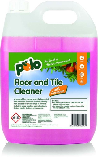 [POLO_FLOORTILE-UC4] Floor & Tile Cleaner With Ammonia 5Lt