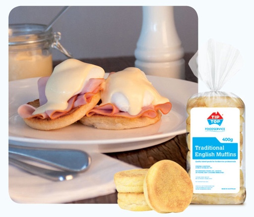 [MUFFINSENGLISH-B] Food Service English Muffins 400gm x 6