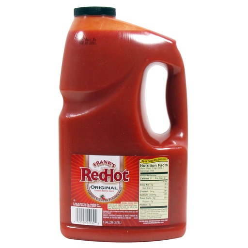 [SAUCEFRANKS3.8LT-UC4] Franks- Hot Sauce 3.8Lt