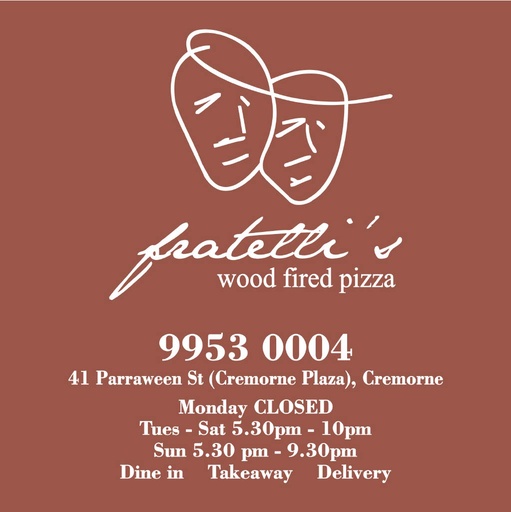 [XXFRAPIZ13-U] Fratellis Pizza Box 13" x 50