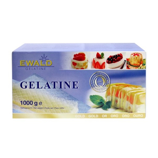 [GELATINE-U] Gelatine Sheets Gold 1kg