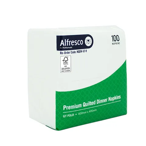 [2PLYFOLDED-B] Gt Fold Quilted White Dinner Napkins x 1000