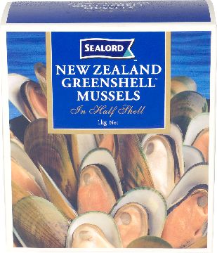 [MUSSELHALFSHELL-UC10] Half Shell Mussel 1kg