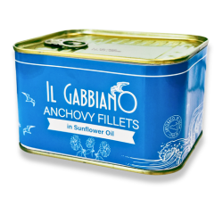 [SCLANC720-UC12] Il Gabbiano- Italian Anchovy Fillets In Oil 720g